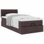 vidaXL Ottoman-Bett mit Matratze Dunkelbraun 90x200 cm Stoff vidaXL Ottoman-Bett mit Matratze Dunkelbraun 90x200 cm Stoff