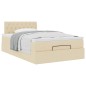 vidaXL Ottoman-Bett mit Matratze Creme 120x200 cm Stoff vidaXL Ottoman-Bett mit Matratze Creme 120x200 cm Stoff