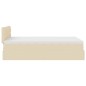 vidaXL Ottoman-Bett mit Matratze Creme 120x200 cm Stoff vidaXL Ottoman-Bett mit Matratze Creme 120x200 cm Stoff