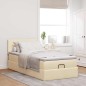 vidaXL Ottoman-Bett mit Matratze Creme 90x190 cm Stoff vidaXL Ottoman-Bett mit Matratze Creme 90x190 cm Stoff
