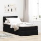 vidaXL Ottoman-Bett mit Matratze Schwarz 90x190 cm Stoff vidaXL Ottoman-Bett mit Matratze Schwarz 90x190 cm Stoff