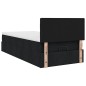 vidaXL Ottoman-Bett mit Matratze Schwarz 90x190 cm Stoff vidaXL Ottoman-Bett mit Matratze Schwarz 90x190 cm Stoff