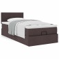 vidaXL Ottoman-Bett mit Matratze Dunkelbraun 90x190 cm Stoff vidaXL Ottoman-Bett mit Matratze Dunkelbraun 90x190 cm Stoff