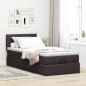 vidaXL Ottoman-Bett mit Matratze Dunkelbraun 90x190 cm Stoff vidaXL Ottoman-Bett mit Matratze Dunkelbraun 90x190 cm Stoff