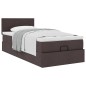 vidaXL Ottoman-Bett mit Matratze Dunkelbraun 90x190 cm Stoff vidaXL Ottoman-Bett mit Matratze Dunkelbraun 90x190 cm Stoff