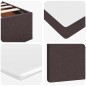 vidaXL Ottoman-Bett mit Matratze Dunkelbraun 90x190 cm Stoff vidaXL Ottoman-Bett mit Matratze Dunkelbraun 90x190 cm Stoff