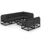 8-tlg. Garten-Lounge-Set mit Kissen Kiefer Massivholz 8-tlg. Garten-Lounge-Set mit Kissen Kiefer Massivholz