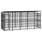 vidaXL Outdoor-Hundezwinger mit Dach Stahl 9,22 m² vidaXL Outdoor-Hundezwinger mit Dach Stahl 9,22 m²
