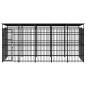 vidaXL Outdoor-Hundezwinger mit Dach Stahl 9,22 m² vidaXL Outdoor-Hundezwinger mit Dach Stahl 9,22 m²