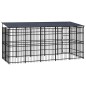 vidaXL Outdoor-Hundezwinger mit Dach Stahl 9,22 m² vidaXL Outdoor-Hundezwinger mit Dach Stahl 9,22 m²
