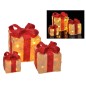 HI LED-Geschenkboxen mit Roten Schleifen 3 Stk. HI LED-Geschenkboxen mit Roten Schleifen 3 Stk.