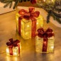 HI LED-Geschenkboxen mit Roten Schleifen 3 Stk. HI LED-Geschenkboxen mit Roten Schleifen 3 Stk.