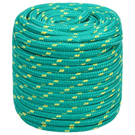 vidaXL Bootsseil Grün 18 mm 50 m Polypropylen