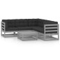 6-tlg. Garten-Lounge-Set mit Kissen Kiefer Massivholz 6-tlg. Garten-Lounge-Set mit Kissen Kiefer Massivholz