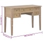 vidaXL Schreibtisch Braun 109,5 x 45 x 77,5 cm Holz vidaXL Schreibtisch Braun 109,5 x 45 x 77,5 cm Holz