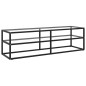 vidaXL TV-Schrank Schwarz mit Hartglas 140x40x40 cm vidaXL TV-Schrank Schwarz mit Hartglas 140x40x40 cm