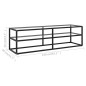 vidaXL TV-Schrank Schwarz mit Hartglas 140x40x40 cm vidaXL TV-Schrank Schwarz mit Hartglas 140x40x40 cm