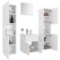 vidaXL Badmöbel-Set Weiß Holzwerkstoff vidaXL Badmöbel-Set Weiß Holzwerkstoff