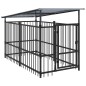 vidaXL Outdoor-Hundezwinger mit Dach Stahl 1,88 m² vidaXL Outdoor-Hundezwinger mit Dach Stahl 1,88 m²