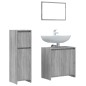 vidaXL 3-tlg. Badmöbel-Set Grau Sonoma Holzwerkstoff vidaXL 3-tlg. Badmöbel-Set Grau Sonoma Holzwerkstoff