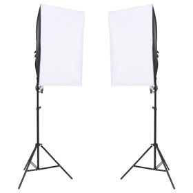 vidaXL Fotostudio-Set mit Leuchten, Hintergrund und Reflektor