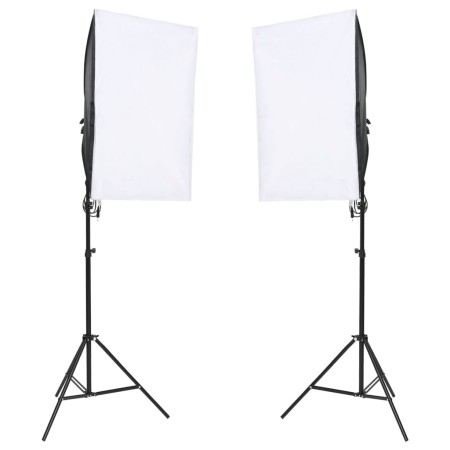 vidaXL Fotostudio-Set mit Leuchten, Hintergrund und Reflektor