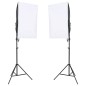 vidaXL Fotostudio-Set mit Leuchten, Hintergrund und Reflektor vidaXL Fotostudio-Set mit Leuchten, Hintergrund und Reflektor