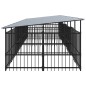 vidaXL Outdoor-Hundezwinger mit Dach Stahl 15,02 m² vidaXL Outdoor-Hundezwinger mit Dach Stahl 15,02 m²