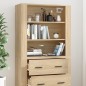 vidaXL Highboard Sonoma-Eiche Holzwerkstoff vidaXL Highboard Sonoma-Eiche Holzwerkstoff