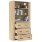 vidaXL Highboard Sonoma-Eiche Holzwerkstoff vidaXL Highboard Sonoma-Eiche Holzwerkstoff