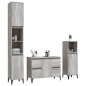vidaXL 3-tlg. Badmöbel-Set Grau Sonoma Holzwerkstoff vidaXL 3-tlg. Badmöbel-Set Grau Sonoma Holzwerkstoff