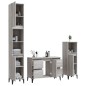 vidaXL 3-tlg. Badmöbel-Set Grau Sonoma Holzwerkstoff vidaXL 3-tlg. Badmöbel-Set Grau Sonoma Holzwerkstoff