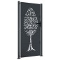 vidaXL Gartentor Anthrazit 105x205 cm Stahl Baum-Design vidaXL Gartentor Anthrazit 105x205 cm Stahl Baum-Design
