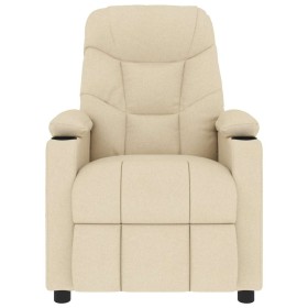vidaXL Massagesessel Creme Stoff
