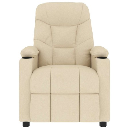 vidaXL Massagesessel Creme Stoff
