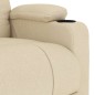 vidaXL Massagesessel Creme Stoff vidaXL Massagesessel Creme Stoff