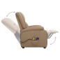 vidaXL Massagesessel mit Aufstehhilfe Cappuccino-Braun Kunstleder vidaXL Massagesessel mit Aufstehhilfe Cappuccino-Braun Kunstleder