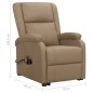 vidaXL Massagesessel mit Aufstehhilfe Cappuccino-Braun Kunstleder vidaXL Massagesessel mit Aufstehhilfe Cappuccino-Braun Kunstleder