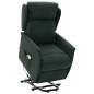 vidaXL Massagesessel mit Aufstehhilfe Dunkelgrün Stoff vidaXL Massagesessel mit Aufstehhilfe Dunkelgrün Stoff