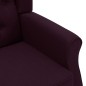 vidaXL Massagesessel mit Hocker Lila Stoff vidaXL Massagesessel mit Hocker Lila Stoff