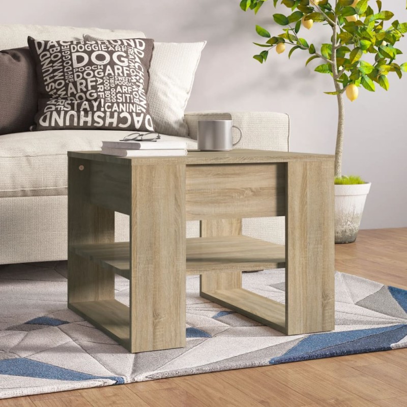 vidaXL Couchtisch Sonoma-Eiche 55,5x55x45 cm Holzwerkstoff vidaXL Couchtisch Sonoma-Eiche 55,5x55x45 cm Holzwerkstoff