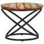 vidaXL Couchtisch Ø50x40 cm Altholz Massiv und Stahl vidaXL Couchtisch Ø50x40 cm Altholz Massiv und Stahl