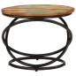 vidaXL Couchtisch Ø50x40 cm Altholz Massiv und Stahl vidaXL Couchtisch Ø50x40 cm Altholz Massiv und Stahl