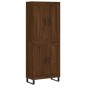 Highboard Braun Eichen-Optik 69,5x34x180 cm Holzwerkstoff Highboard Braun Eichen-Optik 69,5x34x180 cm Holzwerkstoff