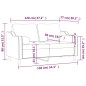 vidaXL 2-Sitzer-Sofa mit Zierkissen Hellgrau 120 cm Stoff vidaXL 2-Sitzer-Sofa mit Zierkissen Hellgrau 120 cm Stoff