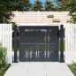 vidaXL Gartentor Anthrazit 105x80 cm Stahl Bambus-Design vidaXL Gartentor Anthrazit 105x80 cm Stahl Bambus-Design