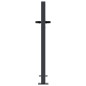 vidaXL Gartentor Anthrazit 105x80 cm Stahl Bambus-Design vidaXL Gartentor Anthrazit 105x80 cm Stahl Bambus-Design