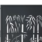 vidaXL Gartentor Anthrazit 105x80 cm Stahl Bambus-Design vidaXL Gartentor Anthrazit 105x80 cm Stahl Bambus-Design
