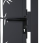 vidaXL Gartentor Anthrazit 105x80 cm Stahl Bambus-Design vidaXL Gartentor Anthrazit 105x80 cm Stahl Bambus-Design