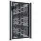 vidaXL Gartentor Anthrazit 105x130 cm Stahl Quadratisches Design vidaXL Gartentor Anthrazit 105x130 cm Stahl Quadratisches Design